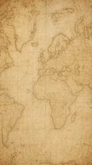 Fototapeta premium Vintage world map wallpaper for mobile