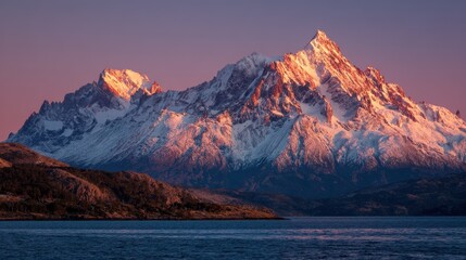 Bariloche at dusk Torres del Paine National Park Última Esperanza Magallanes and Chilean Antarctica Region Patagonia Chile