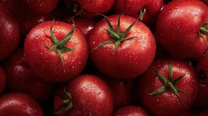 Fresh organic red tomatoes