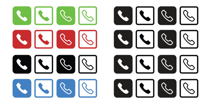 Call Icon set, Vector icon