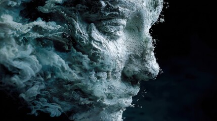 Symbolic image of mind conflict expressing emotional repression and mental strain.