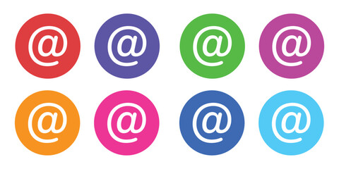 at symbol Icon set, Vector icon