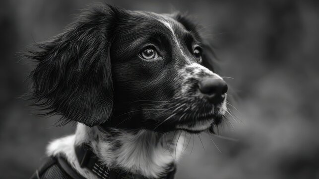Image of a small Munsterlander dog