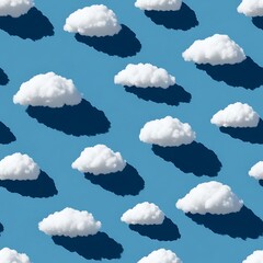 Sky Cloud Pattern A Repeating Cloudscape