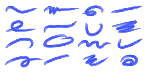 hand drawn ink splashes