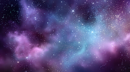 Vibrant nebula and starfield in deep space