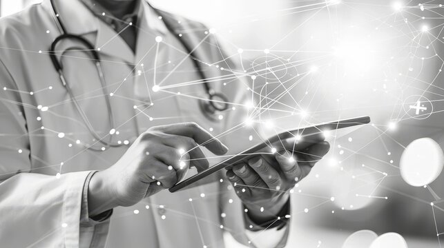 Revolutionizing healthcare  doctor using digital tech for online health and global telemedicine