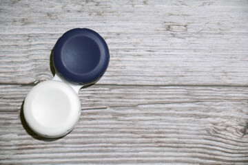 Lens Container. Contact lens storage case. Lens accessories