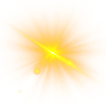 Golden Light Burst &ndash; Radiant Sunbeam Glow with Warm Spiritual Energy with transparent background