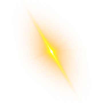 Golden Flame Burst &ndash; Radiant Orange Light Flare with Fiery Glow on transparent background
