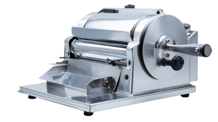 Vintage sewing machine with intricate details and antique design isolated on white background for creative projects
