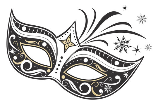 carnival mask vector illustration