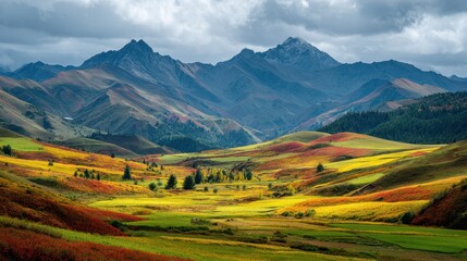 Stunning fall landscapes in Xinjiang China