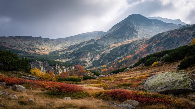 Stunning fall scenery of Rila Mountain by Mechit and Popova Kapa Bulgaria