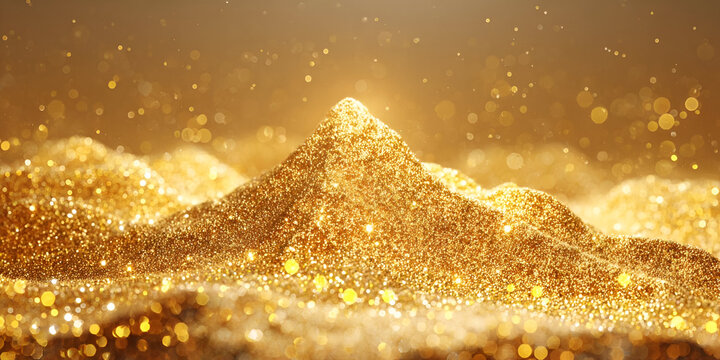 A mesmerizing golden landscape, shimmering with a sense of luxury and warmth. Perfect for evoking richness.