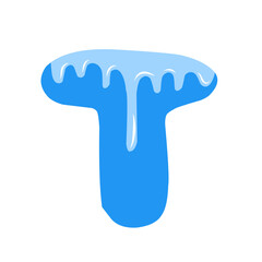 winter alphabet vector