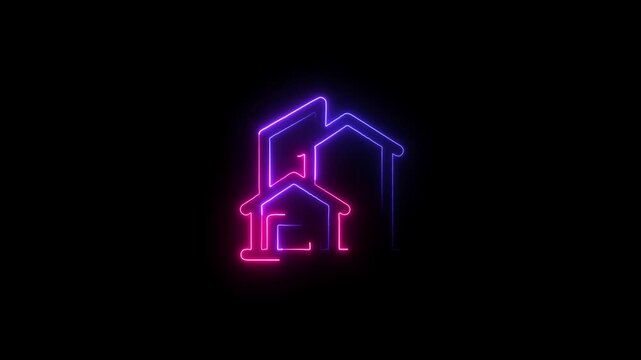 Neon Icon Mega Pack: Home, Cloud, Phone, Like, Speed, Design for Digital & Urban Life