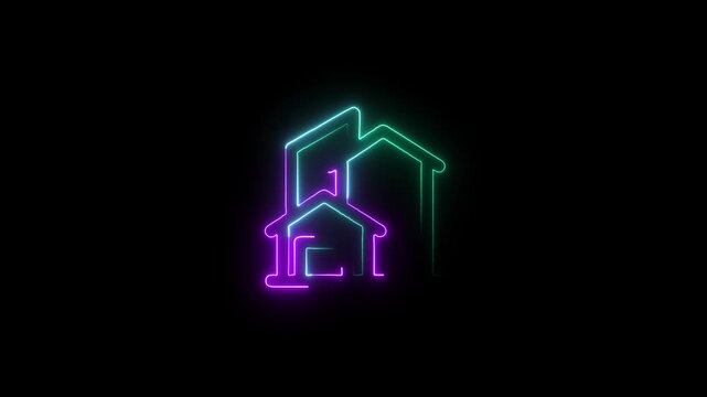 Neon Icon Mega Pack: Home, Cloud, Phone, Like, Speed, Design for Digital & Urban Life