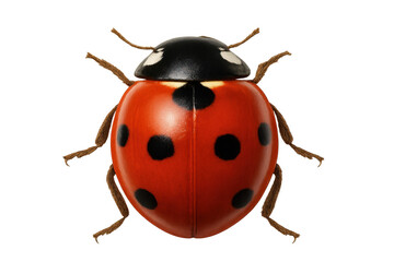 Fototapeta premium Ladybug beetle creating a natural symbol, a lucky insect providing inspiration for spring and nature concepts