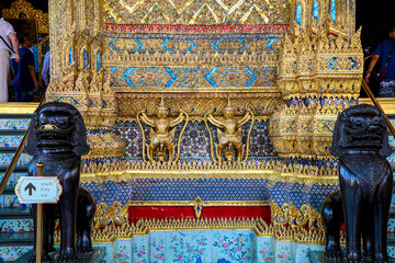 Wat Phra Kaew or Wat Phra Sri Rattana Satsadaram is temple used for various royal ceremonies during reign of King Rama I. It is temple within the Grand Palace. Inside temple is the Emerald Buddha.