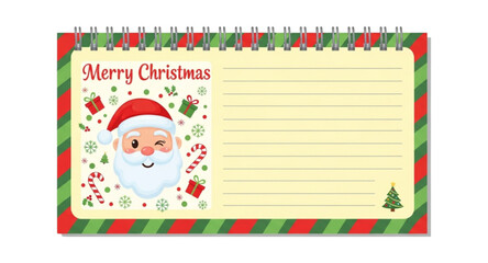 christmas card with santa claus