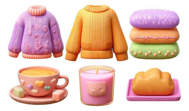 Colorful Sweaters and Cozy Treats Collection for a Playful Design Approach