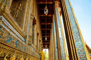 Wat Phra Kaew or Wat Phra Sri Rattana Satsadaram is temple used for various royal ceremonies during reign of King Rama I. It is temple within the Grand Palace. Inside temple is the Emerald Buddha.