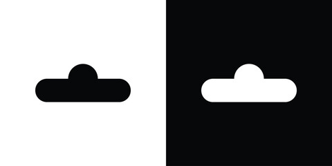 Euro hook icon in solid silhouette set. Vector Illustration.