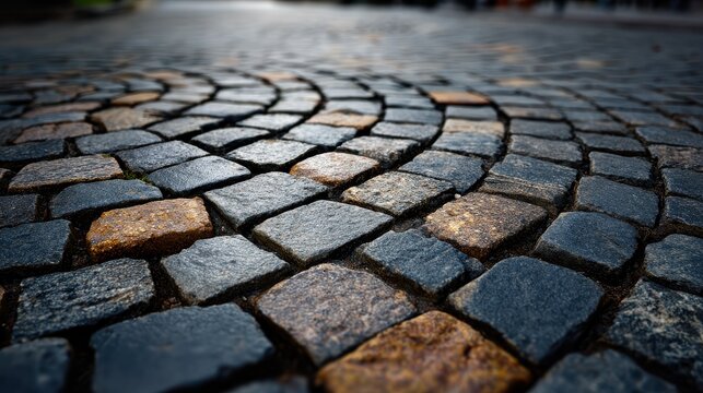 image of ancient stone road