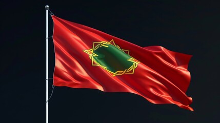 Realistic fabric flag of portugal celebrating independence day with vibrant colors and design