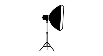 Studio Lighting Equipment - A Silhouette of Professional Photography Gear.