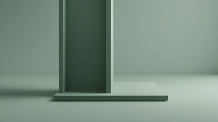 elongated rectangular shape placed on basement 