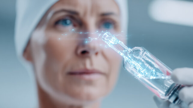 Plasma, Close-up image of plasma in a transparent IV bag used in medical settings.