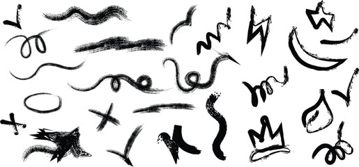 hand drawn vector illustration of different shapes
