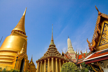 Wat Phra Kaew or Wat Phra Sri Rattana Satsadaram is temple used for various royal ceremonies during reign of King Rama I. It is temple within the Grand Palace. Inside temple is the Emerald Buddha.