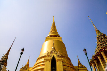 Wat Phra Kaew or Wat Phra Sri Rattana Satsadaram is temple used for various royal ceremonies during reign of King Rama I. It is temple within the Grand Palace. Inside temple is the Emerald Buddha.