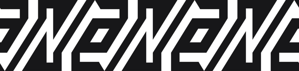 Abstract border pattern design, seamless decorative geometric frame, ethnic motif design. Universal design element.