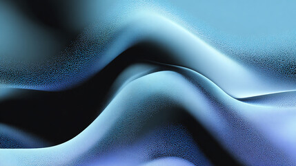 Obraz premium An abstract, flowing landscape of blue and dark tones, evoking a sense of tranquility and depth. The fluid shapes create a mesmerizing visual experience.