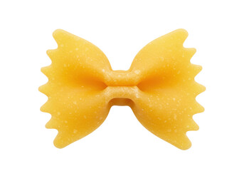 Isolated farfalle pasta, uncooked bow tie food on display, simple carbohydrate element, healthy meal