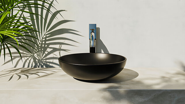 Hand holding smartphone with blank screen against urban city skyline and highway traffic during sunset, symbolizing digital connectivity