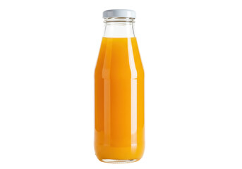 Isolated fruit juice in a glass bottle for marketing, branding, or promotional purposes