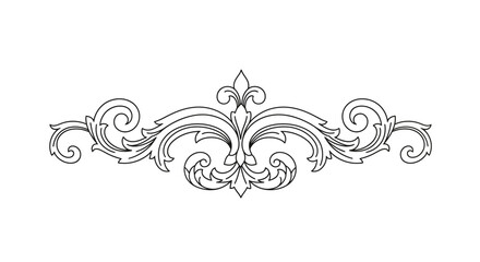 Elaborate calligraphic flourish for elegant designs and decorative embellishments showcasing