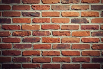 Rustic vintage red brick wall surface background texture details