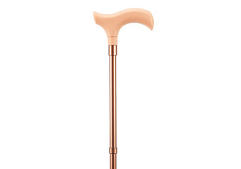 Isolated walking cane with ergonomic handle and adjustable shaft length for mobility