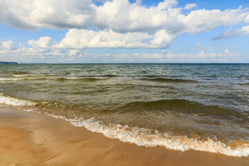 View of sea on summer day, Gdansk, Poland
