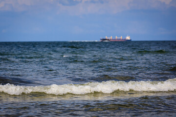 View of sea on summer day, Gdansk, Poland