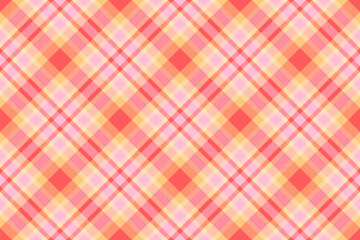 Paisley vector texture background, stripped check pattern fabric. Graphical plaid tartan seamless textile in red and light colors.