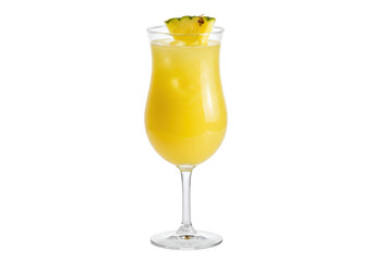 Isolated fruit drink, tropical cocktail, refreshing summer beverage, alcoholic drink