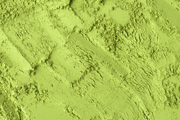 Diagonal strokes of matcha powder shape abstract square pattern, versatile backdrop for food...