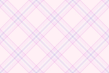 Yard fabric tartan vector, back to school check background texture. Scenery textile pattern plaid seamless in light and lavender blush colors.